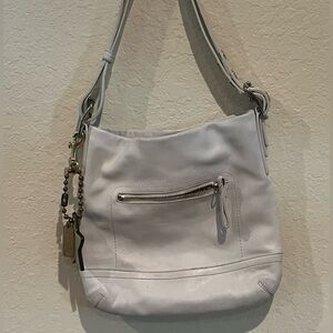 Coach Slim White Leather shoulder/handbag